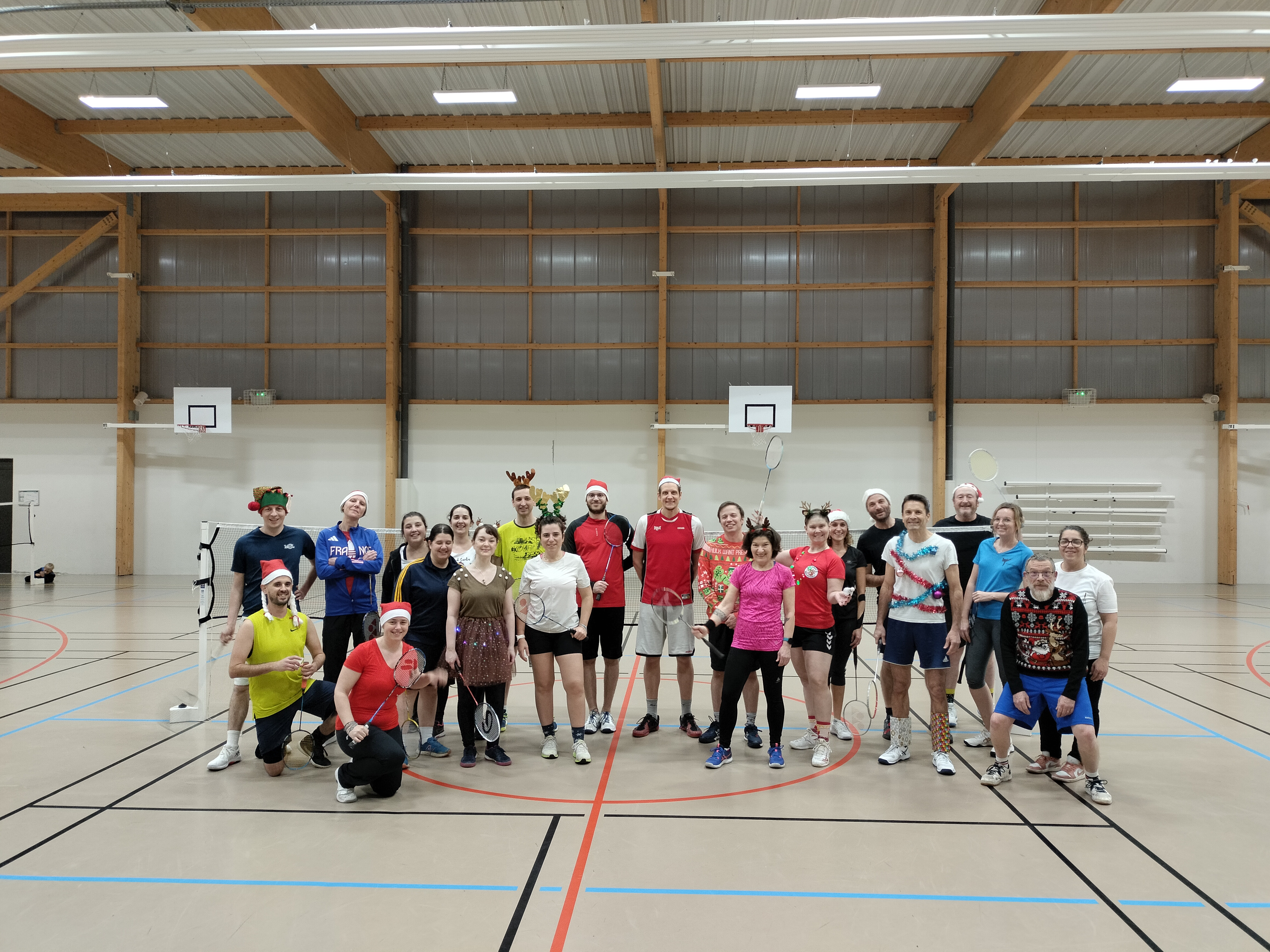 Badminton, ambiance de Noël