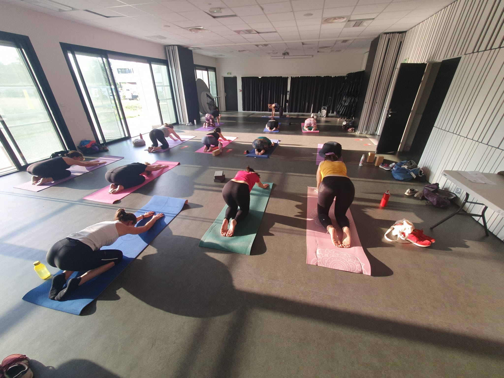 Séance de yoga
